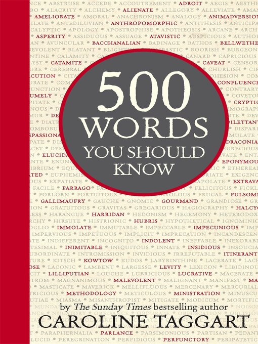 Title details for 500 Words You Should Know by Caroline Taggart - Available